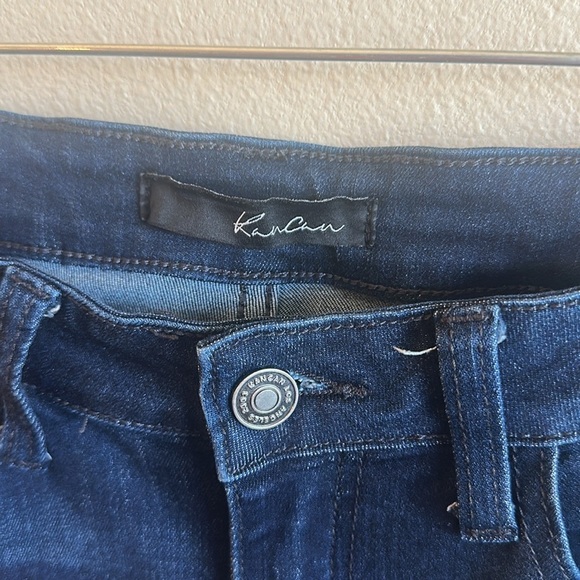 KanCan Dark Wash Flare Jeans Stretch Mid To High Rise Womens Size 27 - Picture 7 of 15
